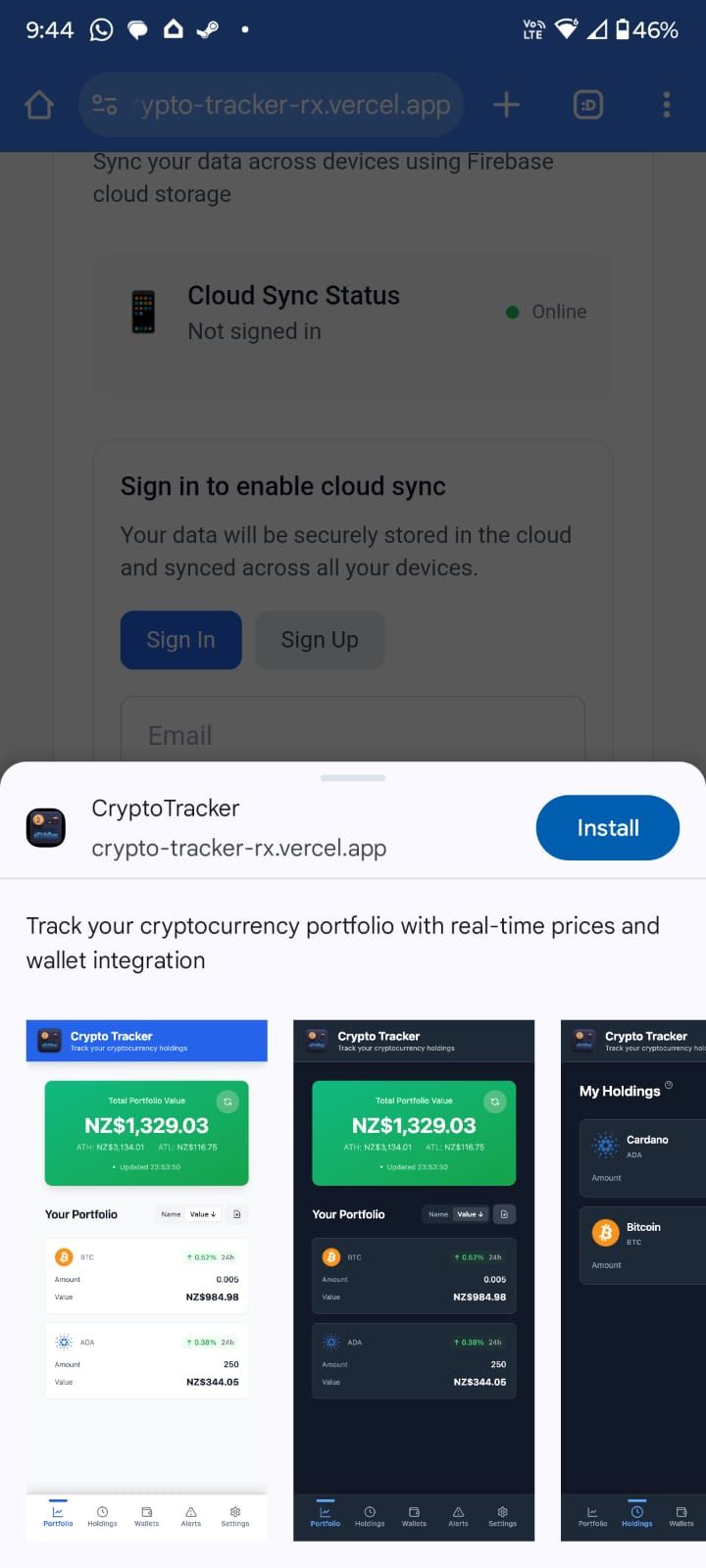 PWA can be installed and will appear on the home screen like a normal app.