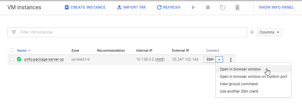 Connect to your new instance